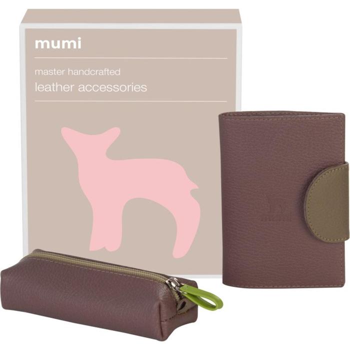 фото Подарочный набор: обложка для паспорта и ключница, цвет бальзамик mumi