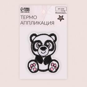 

Термоаппликация «Панда», 4,3 × 5,4 см, цвет чёрный/белый