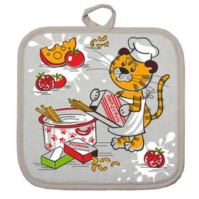 

Прихватка Рецепты 18х18 см, лен 50%, хлопок 50%, 160г/м2