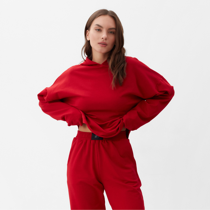 фото Спортивный костюм женский (толстовка и брюки) mist, размер 40-42, цвет красный