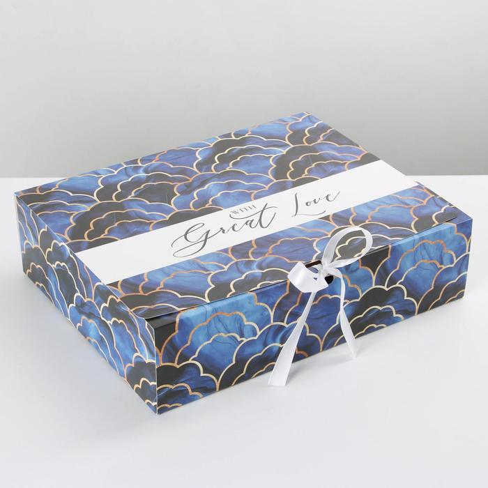 Коробка подарочная складная, упаковка, «Текстура», 31 х 24.5 х 8 см коробка складная тиффани 31 х 24 5 х 8 см