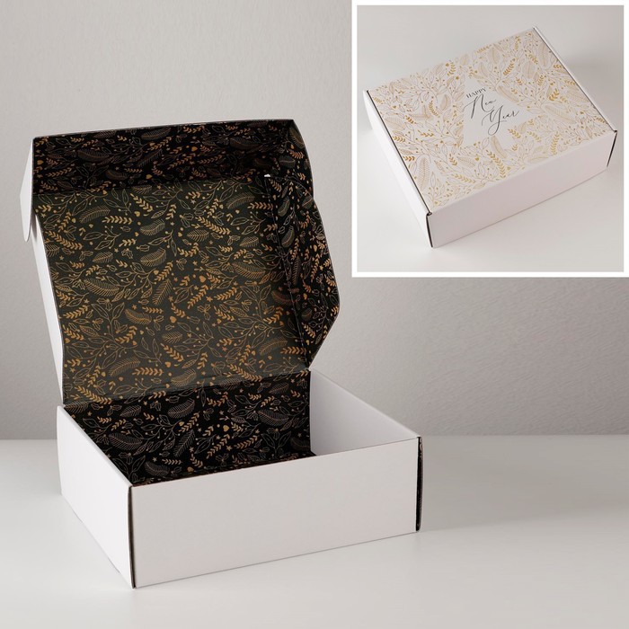 Коробка складная «New year», 27 × 21 × 9 см складная коробка брутальность 27 × 21 × 9 см