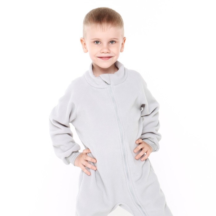 фото Комбинезон детский, цвет серый, рост 86-92 см рыжик