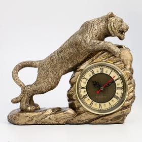 

Часы настольные каминные "Тигр в прыжке", 26 х 23 х 9 см