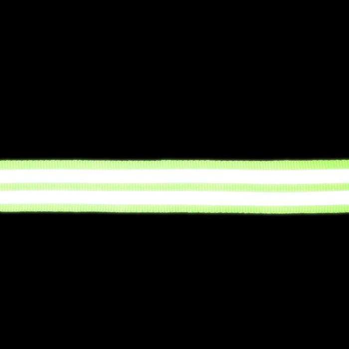 Светоотражающая лента стропа, 40 мм, 5 ± 1 м, цвет салатовый