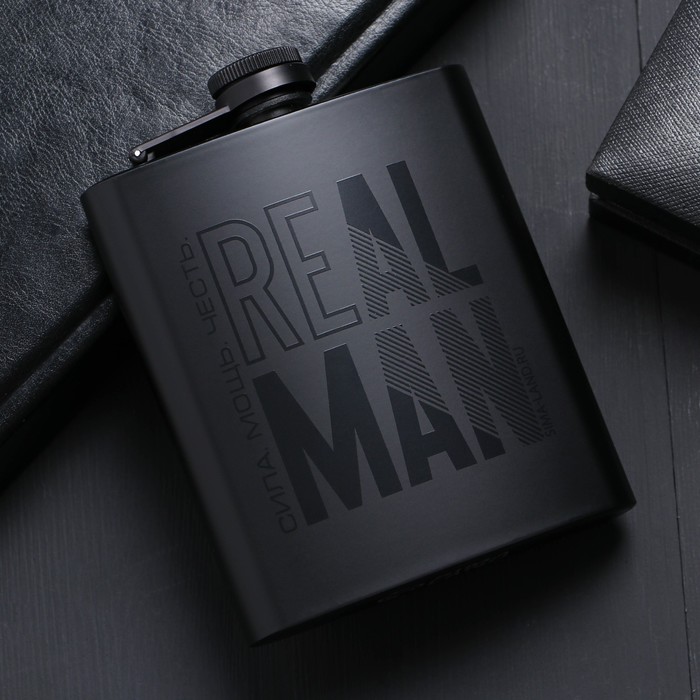 Фляжка Real man, 210 мл кружка real man 500 мл