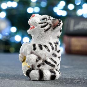 

Фигура "Счастливый тигр с монетой" белый, 4,5х4,5х7см