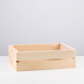 

Кашпо деревянное 30×21×9 см, с прорезью