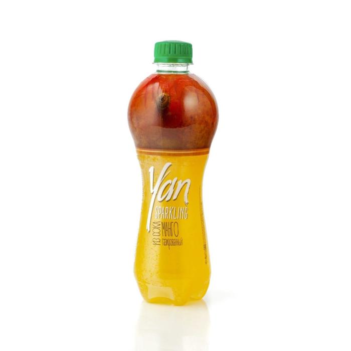 Напиток газированный сокосодержащий манговый YAN sparkling, 470 мл