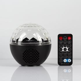 

Диско шар "Сфера", USB, d=12 см, пульт, динамик, Bluetooth, RGB
