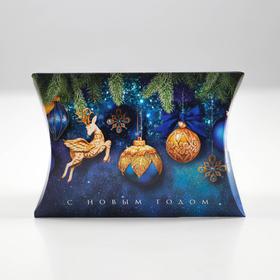 Коробка сборная фигурная «Новогодние шары», 11 × 8 × 2 см Ош