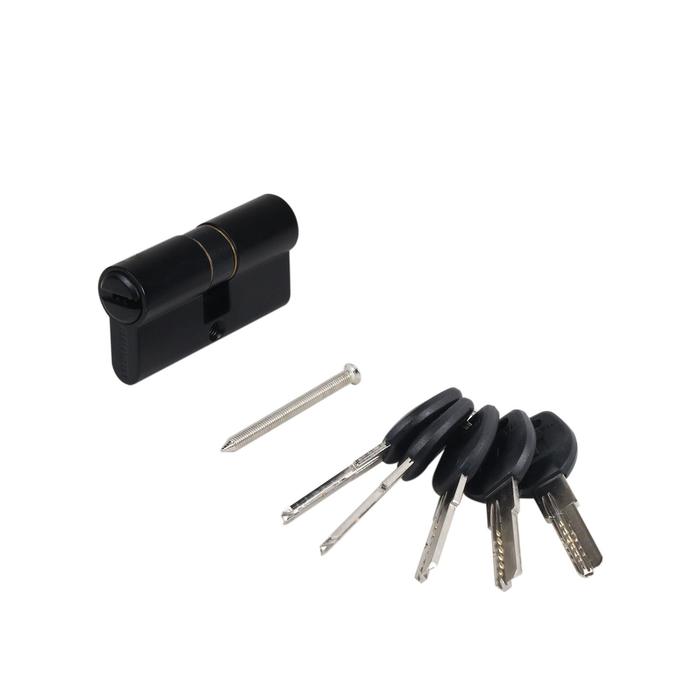 

Цилиндровый механизм "АЛЛЮР" HD F 60-5К BLACK, цвет черный перф.кл