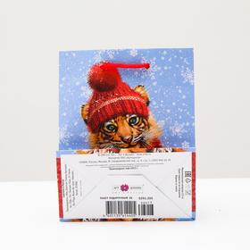 

Пакет подарочный "Снежный тигр", 11,5 х 14,5 х 6,5 см