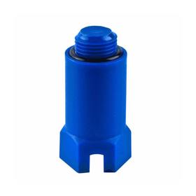 Заглушка "РОС" 128-3548, для водорозетки, 1/2", наружная резьба, L= 68 мм, пластик, синяя
