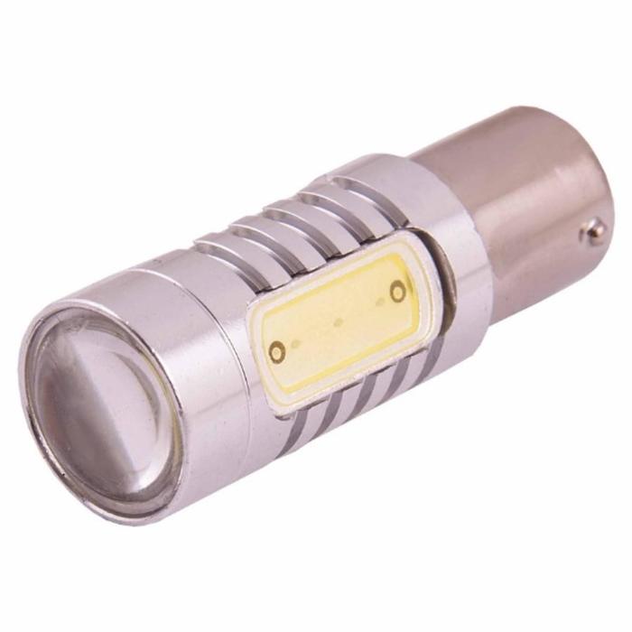 фото Лампа светодиодная s25, (p21w), 12v, 4 smd диода, ba15s, 1-конт, белая, skyway, s1156_1157-4smd-1.5w_smd