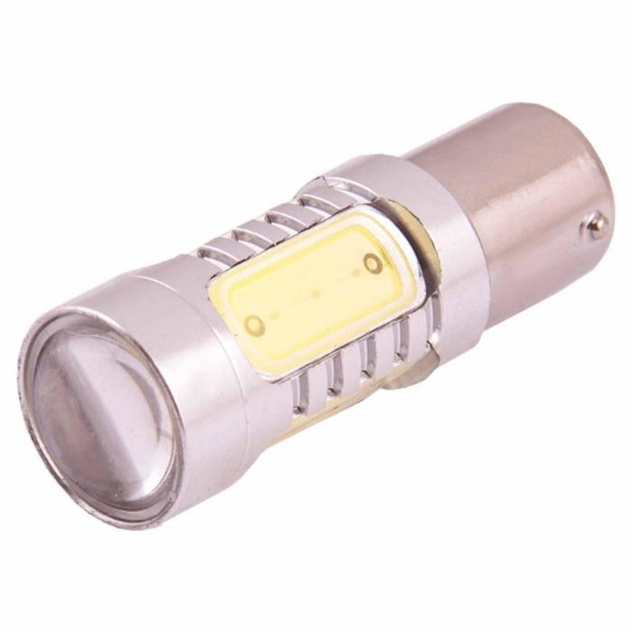 фото Лампа светодиодная s25, (p21w), 12v, 5 smd диодов ba15s, 1-конт, белая, skyway, s08201055