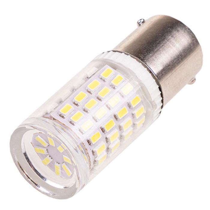 фото Лампа светодиодная s25, (p21w), 12v, 80 smd диода, 1-конт, белая, skyway, s08201428