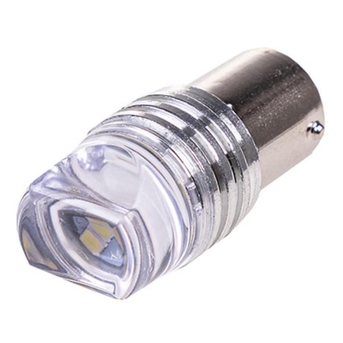 фото Лампа светодиодная s25, (p21w), 12v, 9 smd диодов, 1-конт, flash, белая, skyway, s08201459