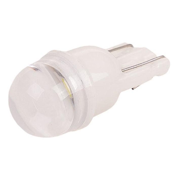 фото Лампа светодиодная t10, 12v, 1 smd диод без цоколя, 1-конт, белая, skyway, s08201410