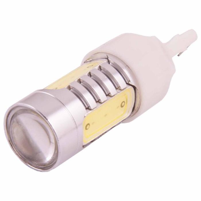 Лампа светодиодная T20 (W21W), 12V, 4 SMD диода, 1-конт, белая, SKYWAY, S7444_7443-4SMD-1.5W_SMD with lens лампа светодиодная t8 5 t4w 24v 3 smd диода 1 конт белая skyway s08202066