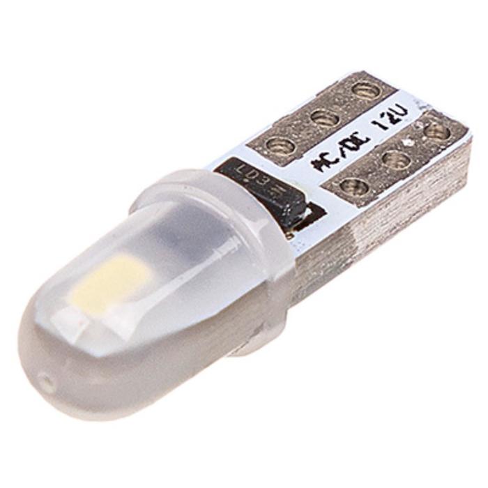 фото Лампа светодиодная t5 (w1,2w), 12v, 2 smd диода, 1-конт, биполярная, белая, skyway, s08201458