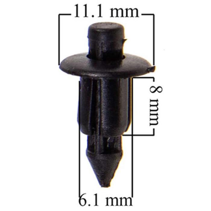 фото Клипса skyway, nissan cefiro, datsun, mitsubishi legnum, для переднего бампера, набор 50шт, s05601258