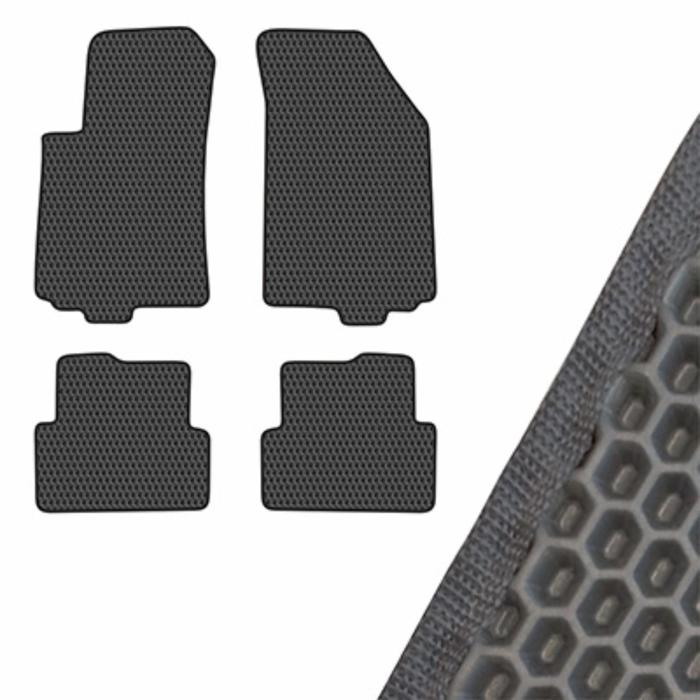 фото Коврик салона skyway, chevrolet aveo, 2003-2011, левый руль 4шт, eva серый