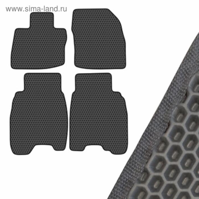 фото Коврик салона skyway, honda civic 5d хэтчбек, 2006-2012, левый руль 4шт, eva серый