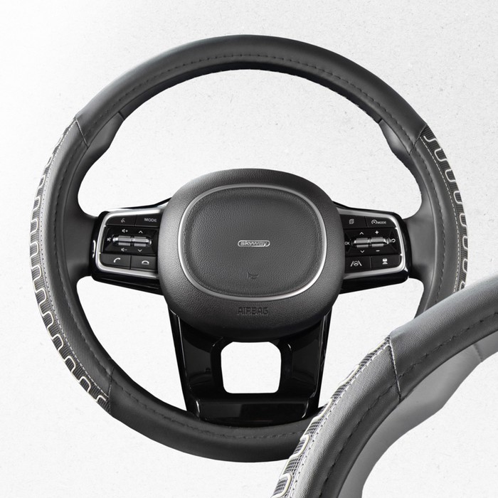 

Оплетка SKYWAY, экокожа, Combo-10 M, черно-серая , S01102470