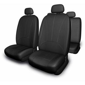 

Чехлы сиденья ГАЗель Некст, 2013-н.в., экокожа-экозамша, 7 предм., черный , G016-2Z