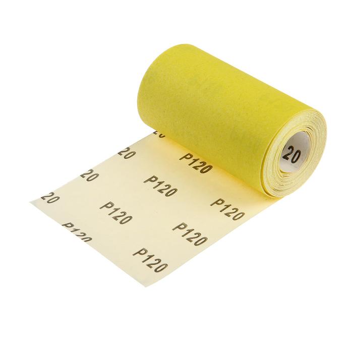 Бумага наждачная ABRAforce 500024525, желтая, в рулоне, 115 мм х 5 м, P120