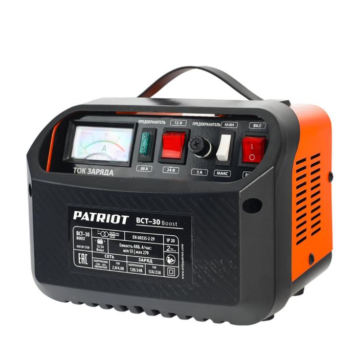 Зарядно-предпусковое устройство PATRIOT BCT-30 Boost зарядно предпусковое устройство patriot bct 50 boost
