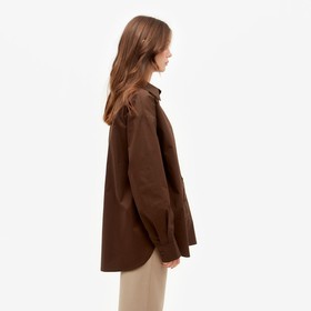 

Рубашка женская MINAKU: Casual Collection цвет шоколадный, р-р 52