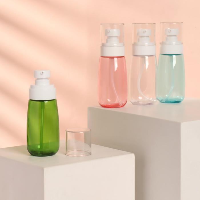 

Бутылочка для хранения, с дозатором, 80 мл, цвет белый/МИКС