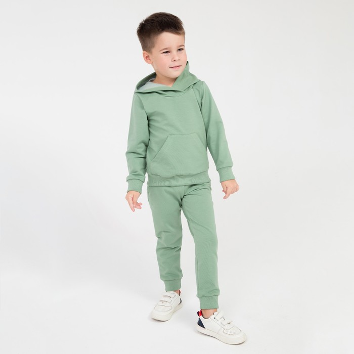 фото Спортивный костюм детский, цвет зелёный, рост 104 см амелли