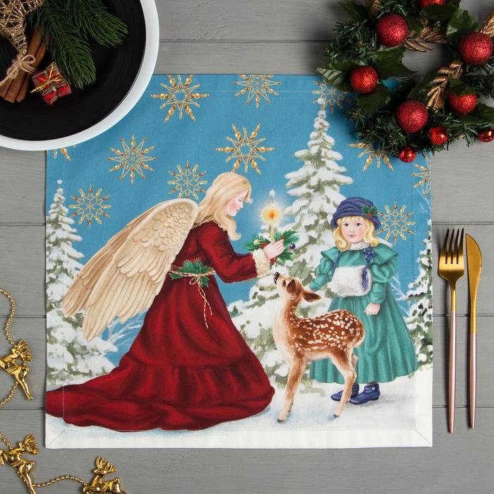 

Новогодний набор салфеток Этель Christmas time, 40х40см 4 шт