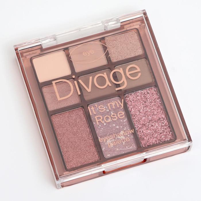 

Палетка теней для век Divage It’s My ROSE, 9 оттенков