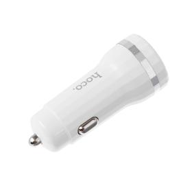 

Автомобильное зарядное устройство Hoco Z27 QC3.0, 2хUSB, 2.4 А, кабель microUSB, 1 м, белое
