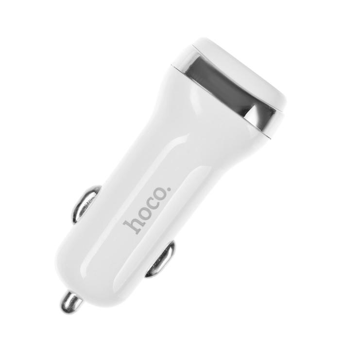 фото Автомобильное зарядное устройство hoco z40 qc3.0, 2хusb, 2.4 а, белое