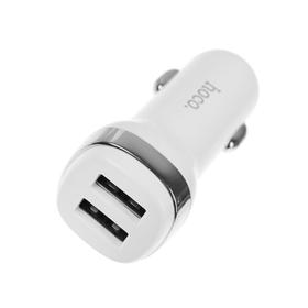 

Автомобильное зарядное устройство Hoco Z40 QC3.0, 2хUSB, 2.4 А, белое