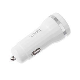 

Автомобильное зарядное устройство Hoco Z27 QC3.0, 2хUSB, 2.4 А, белое