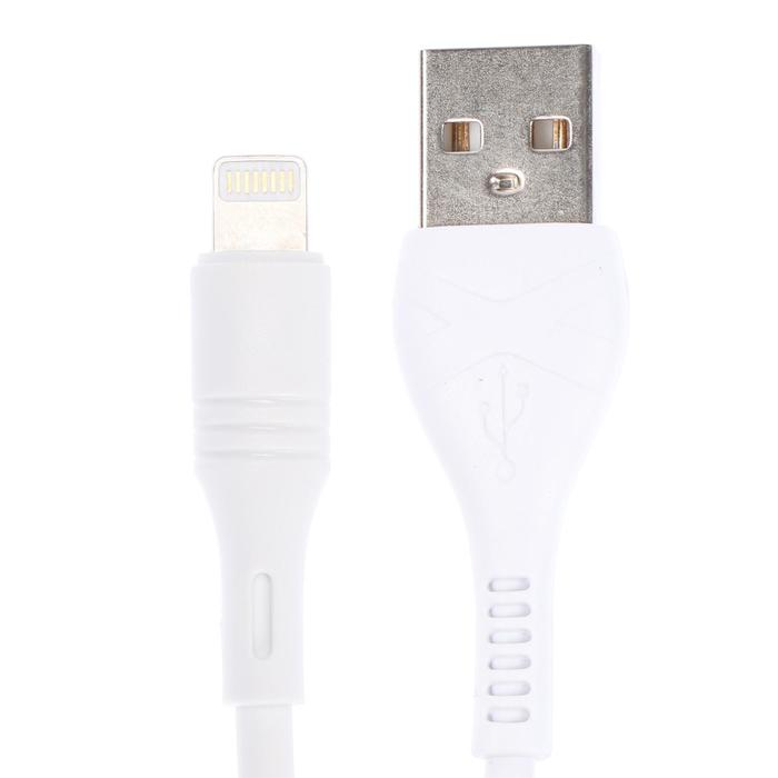 Кабель Borofone BX43, USB - Lightning, 2.4 A, 1 м, белый