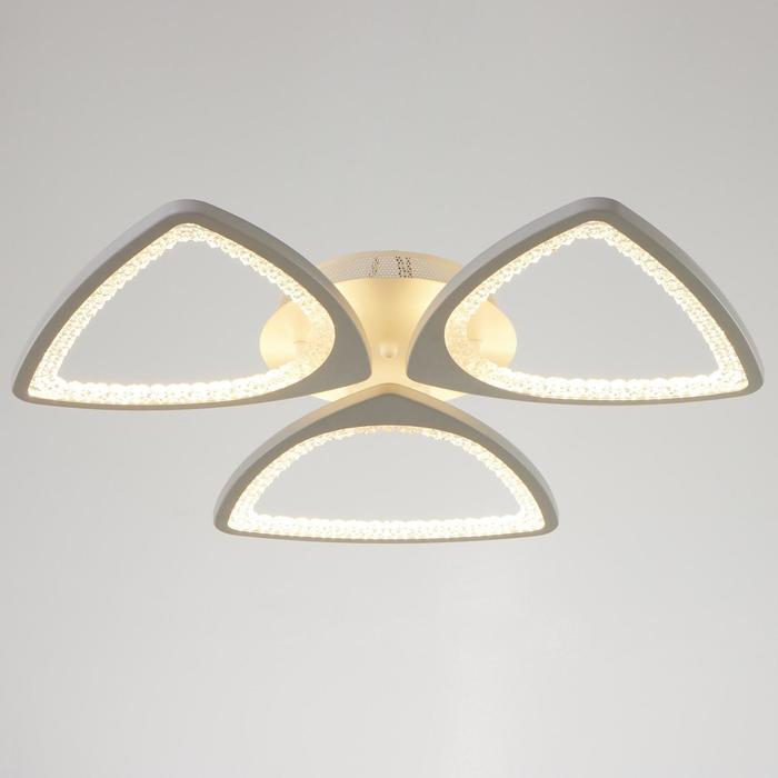 

Люстра с ПДУ 1143/3WT LED 102Вт 3000К-6000К диммер 64х64х7 см