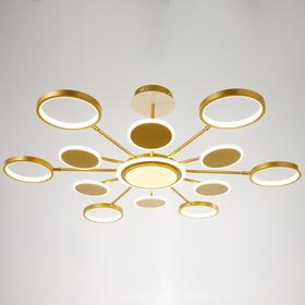 

Люстра 1857/12 LED 156Вт 3000-6000К золото 115х155х41 см