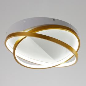 

Люстра 2203/2GD LED 25Вт 6000К бело-золотой 42х42х14 см