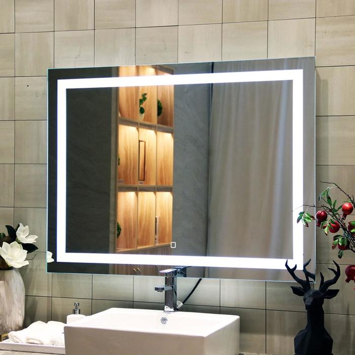 Зеркало с Doratiz LED подсветкой «Адель», 800х600 мм, сенсорный выключатель, диммер