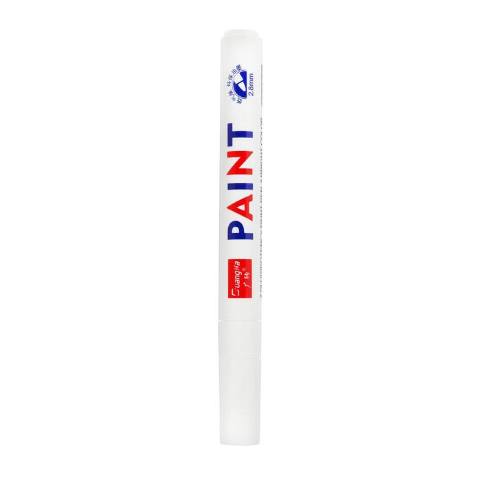 цена Маркер - карандаш, краска для шин водонепроницаемая на масляной основе, белый