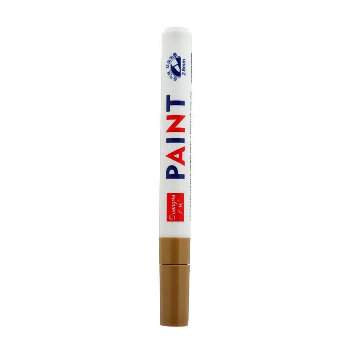 Маркер - карандаш, краска для шин водонепроницаемая на масляной основе, золотистый