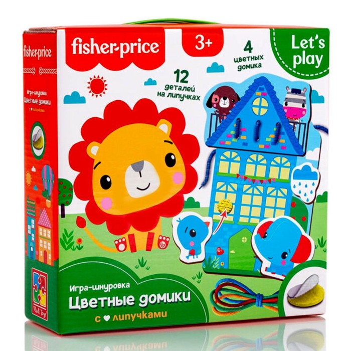 

Игра-шнуровка Fisher Price «Цветные домики»