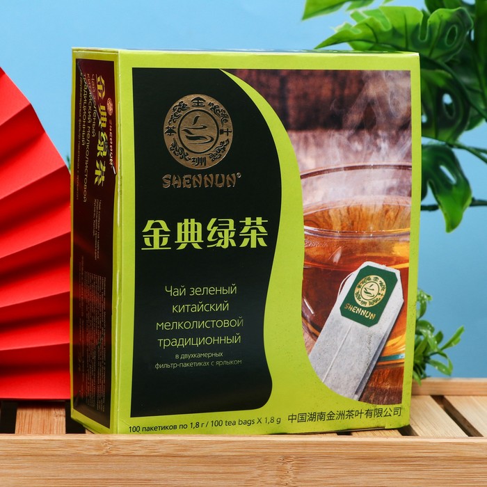 Чай зелёный Традиционный, 100 пакетиков, 180 г